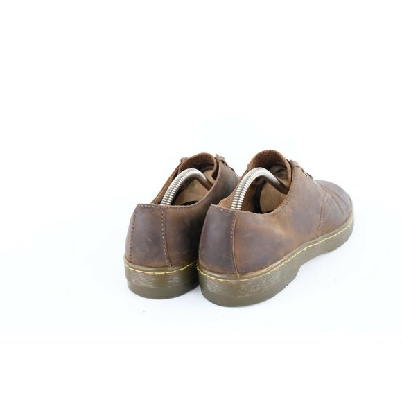 Vintage Dr Martens Mens Size 9 Distressed Chunky Leather Oxfords Shoes Brown main image 6